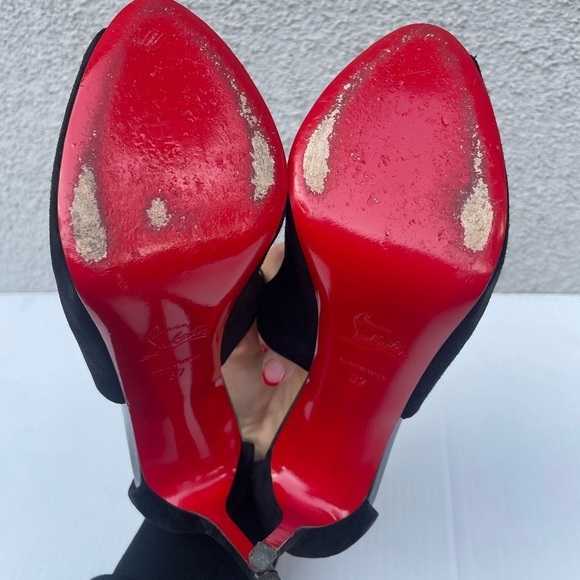 Christian Louboutin ROSIE 120 VEAU VELOURS PAT Heels - Picture 11 of 16
